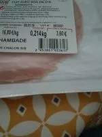 Mängden socker i Jambon superieur