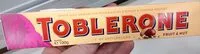 Mängden socker i Toblerone fruit &nut