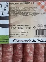 Mängden socker i Chipolatas supérieures de porc