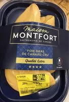 Mängden socker i Foie gras de canard cru