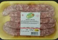 Mängden socker i Chipolatas charcutieres