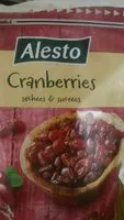 Mängden socker i Cranberries séchées et sucrées