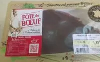 Mängden socker i Foie de boeuf