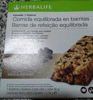Mängden socker i Comida equilibrada en barritas sabor chocolate