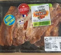 Mängden socker i Tranches de poitrine epicées texanes