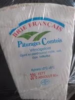 Mängden socker i Brie Français ( pâturage comtois )