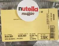 Mängden socker i Muffins milka au nutella