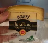 Mängden socker i Comté Juraflore 12 Mois