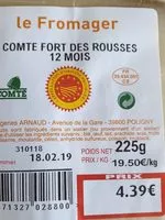 Mängden socker i Comte fort des Rousses 12 mois