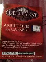 Mängden socker i Aiguillettes de canard