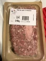 Mängden socker i Pâté de lapin à l'ancienne