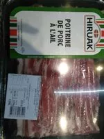 Mängden socker i Poitrine de porc à l'ail