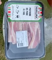 Mängden socker i Poitrine de porc a l’ail