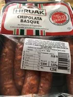 Mängden socker i Chipolata Basque