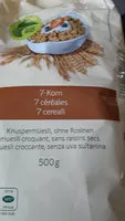 Mängden socker i Muesli croquant 7 céréales