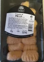 Mängden socker i Croquetas de pollo