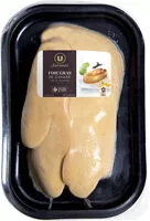 Mängden socker i Foie gras ent.éveibé cru surgelé calibre