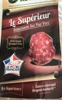 Mängden socker i Le superieur saucisson sec pur porc