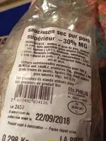 Mängden socker i L'extra saucisson sec supérieur