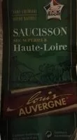 Mängden socker i Saucisson sec supérieur Haute Loire