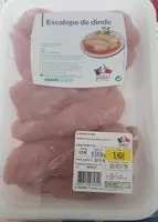 Mängden socker i Escalope de dinde