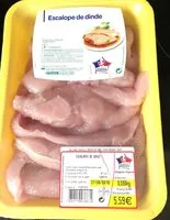 Mängden socker i Escalope de dinde