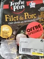 Mängden socker i Filet de porc cuit choix aux aromates