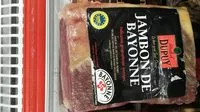 Mängden socker i 1/4 jambon de Bayonne