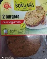 Mängden socker i 2 burgers aux légumes