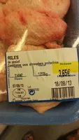 Mängden socker i Ailes de poulet