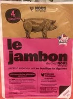 Mängden socker i Jambon cuit supérieur