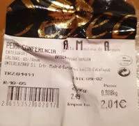 Mängden socker i pera conferencia