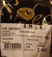 Mängden socker i Pera conferencia