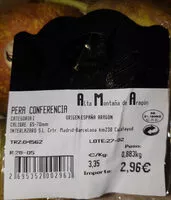 Mängden socker i Pera conferencia