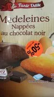 Mängden socker i Madeleines nappées au chocolat noir