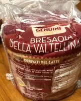 Mängden socker i Bresaola della Valtellina