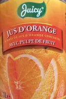 Mängden socker i Jus d'orange