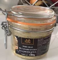 Mängden socker i Foie gras de canard entier à la truffe d’été