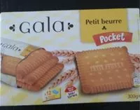 Mängden socker i Petit beurre pocket gala, Biscuits au beurre