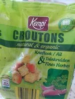 Mängden socker i Croutons naturel & organic