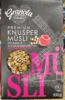 Mängden socker i Knuspermüsli Himbeer &Schokoladenröllchen