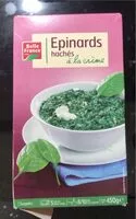 Mängden socker i Epinards hachés à la crème