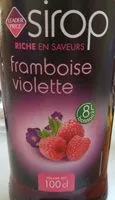 Mängden socker i Sirop de framboise et violette