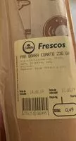Mängden socker i Pan barra cuarto 230GR