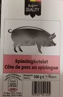 Mängden socker i Côte de porc au spiringue