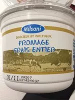Mängden socker i Fromage frais entier