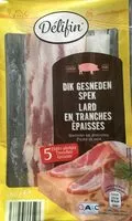Mängden socker i Lard en tranches épaisses