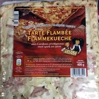 Mängden socker i Tarte Flambée Flammekueche aux Lardons et Oignons