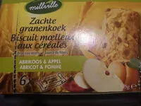 Mängden socker i Biscuit moelleux aux cereales Abricot & Pomme