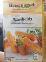 Mängden socker i Bâtonnets de Mozzarella avec Sauce au Piment Rouge